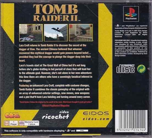 Tomb Raider II - Value Series - PS1 (B Grade) (Genbrug)